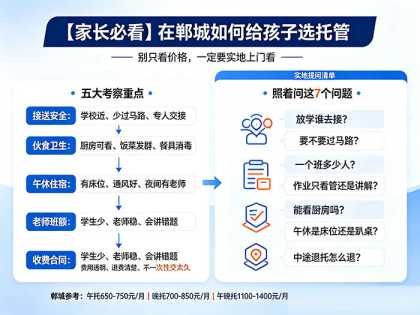 【家长必看】在郸城如何给孩子选托管